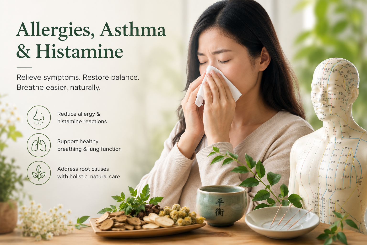 Acupuncture for Allergies, Asthma & Histamine
